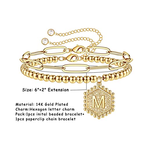 Plated Alphabetical Bracelet (M)