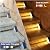 VOLISUN Solar Step Lights Outdoor Waterproof, LED Outdoor Stair Lights, Solar Step Light for Outside, Solar Deck Lights Outdoor Decor for Stair,Front Porch and Patio(Brown,16 Pack)