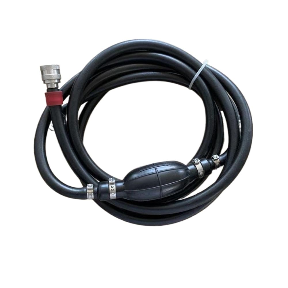 Tubo Carburante 8Mm Con Pompa Manuale Compatibile Con Fuoribordo