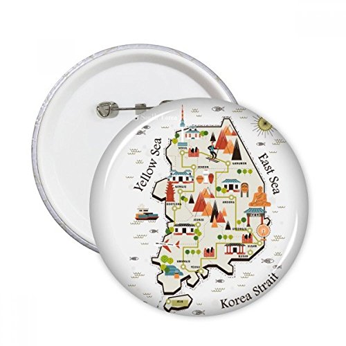 Pins badge Corée du Sud pour personnaliser vos vêtements préférés lot de 5
