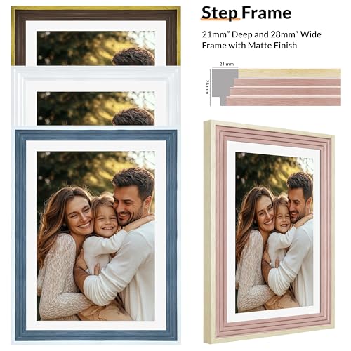 Image of Art Street Pink Collage Photo Frame Set of 13 for Wall Decor | Multi Size Family Picture Frames Gallery Wall Set | Modern Photo Frames for Living Room, Bedroom, Hallway & Home Decoration