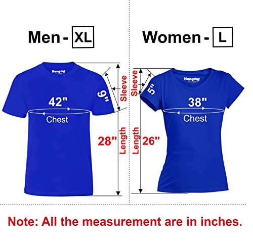 Image of Hangout Hub Hangout-Hub850$P Couple T Shirts for Couples | Printed I Am Her King His Queen T-Shirt for Men Women Couples (Set of 2 | Regulat Fit | Cotton)