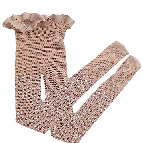 Toddler Kids Girls Tights Children's Fishnet Stockings Sparkle Tights Glitter Rhinestone Hollow Out Pantyhose