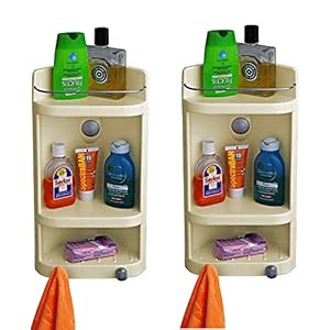 PAffy Caddy Small Corner Cabinet – Ivory (Set of 2)