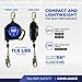 Palmer Safety SRD 50 FT. Self Retracting Lifeline I ANSI Z359.14-2021 Class 1 I SRL Device Swivel Top Galvanized Cable w/Small Steel Snap Hook I Fall Arrest Safety Yoyo