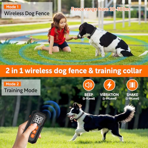 Wireless Dog Fence 985ft