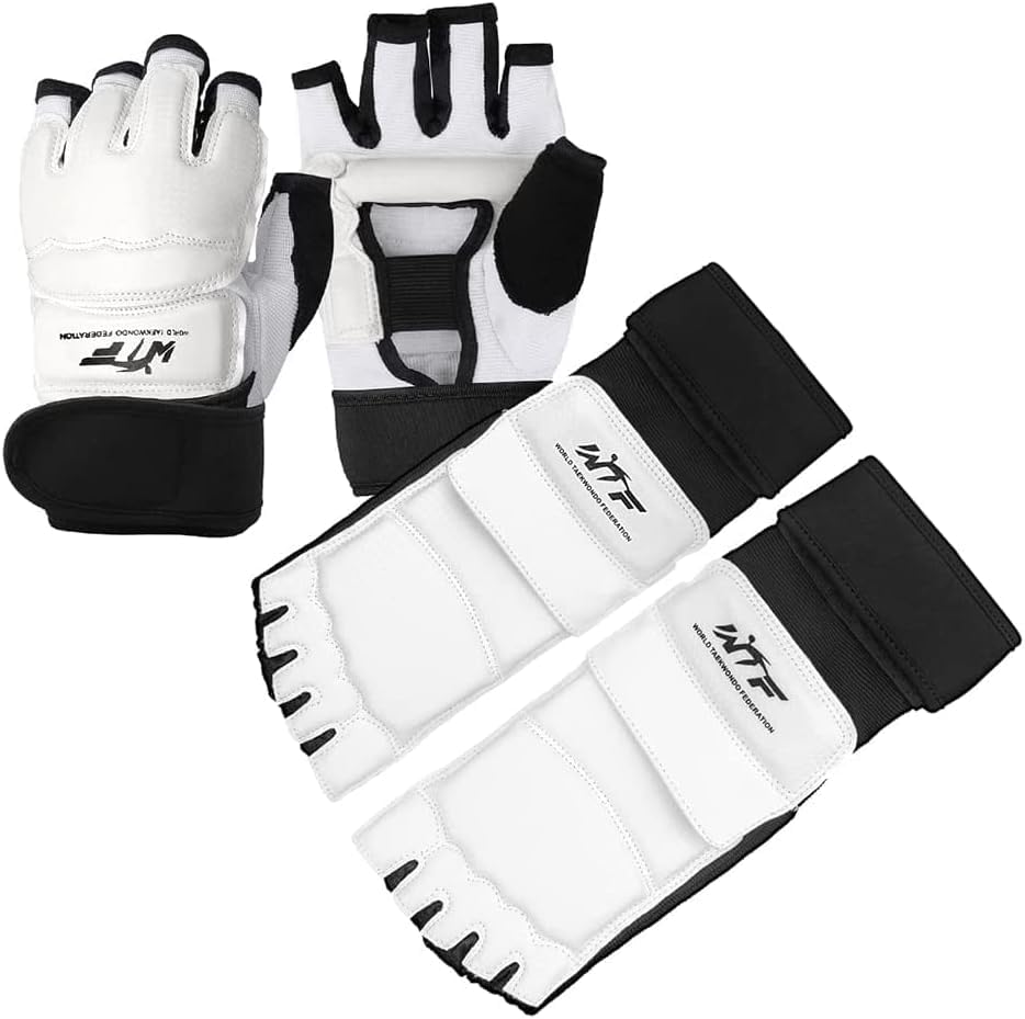 Ensemble Entraînement Équipement Karaté LOVIVER - Gants Protège Ensemble Entraînement Équipement Karaté LOVIVER - Gants Protège