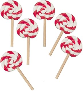 Dollhouse 6 Lollipops Miniature Sweet Shop Confectionery Store Accessory