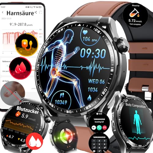2024 Neu 𝐁𝐥𝐮𝐭𝐳𝐮𝐜𝐤𝐞𝐫𝐒𝐦𝐚𝐫𝐭𝐰𝐚𝐭𝐜𝐡 Herren 𝐃𝐢𝐚𝐛𝐞𝐭𝐞𝐬 Fitness-Tracking mit Telefonfunktion 24/4 Herzfrequenz Blutdruck 𝐇𝐚𝐫𝐧𝐬ä𝐮𝐫𝐞, 𝐁𝐥𝐮𝐭𝐟𝐞𝐭𝐭𝐞,Wasserdicht ,Brown 2024 Neu 𝐁𝐥𝐮𝐭𝐳𝐮𝐜𝐤𝐞𝐫𝐒𝐦𝐚𝐫𝐭𝐰𝐚𝐭𝐜𝐡 Herren 𝐃𝐢𝐚𝐛𝐞𝐭𝐞𝐬 Fitness-Tracking mit Telefonfunktion 24/4 Herzfrequenz Blutdruck 𝐇𝐚𝐫𝐧𝐬ä𝐮𝐫𝐞, 𝐁𝐥𝐮𝐭𝐟𝐞𝐭𝐭𝐞,Wasserdicht ,Brown