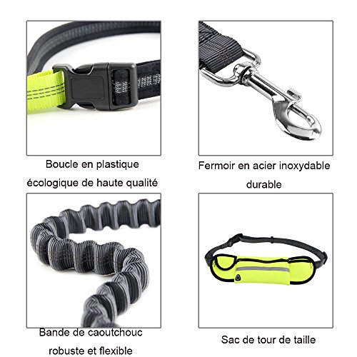 Yakamoz Hands-free Pet Dog guinzaglio con cintura