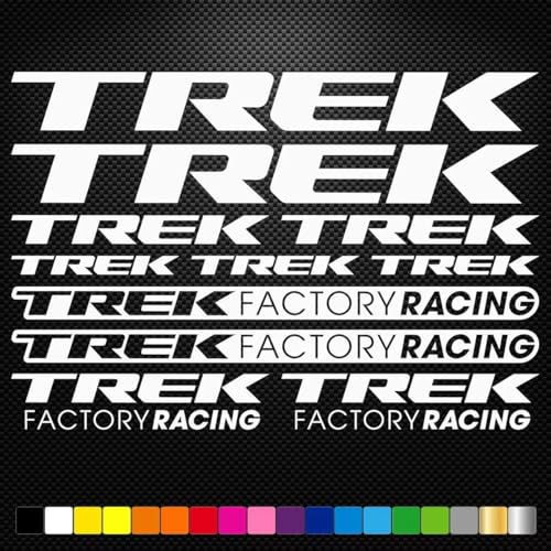 Image of 18Pcs Trek Logo Decal Stickers for Wall, Laptop, Bike, Car, Helmet - Waterproof & Durable Vinyl Stickers