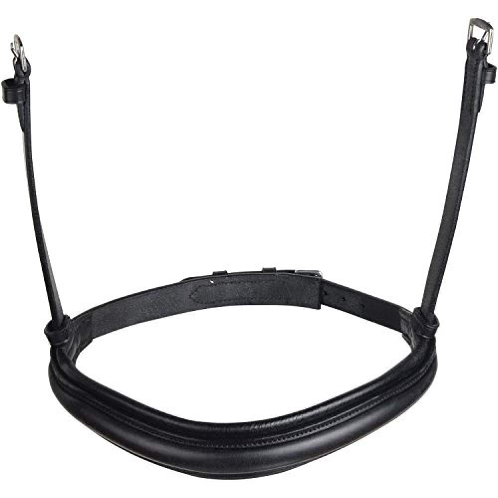 Collegiate Mono Crown Cavesson Noseband, Black, Warmblood
