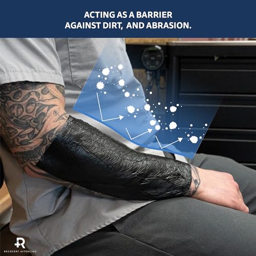 Recovery Aftercare Tattoo Aftercare Bandage Roll - Black, Waterproof Adhesive Bandages - 10 Inches x 8 Yards - Thumbnail 7