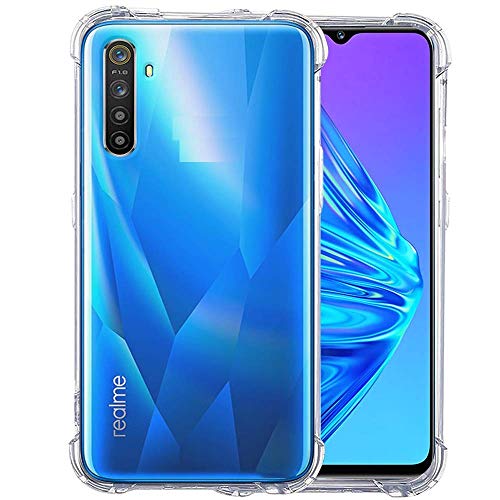 Image of COVERBLACK Rubber Silicone Back Cover for Realme 6i /Realme 6 - Transparent