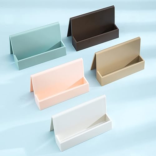 Miniatura 7 de Soporte para tarjetas de visita, organizador vertical de tarjetas, organizador de escritorio, suministros de oficina para mesa, espacio de trabajo