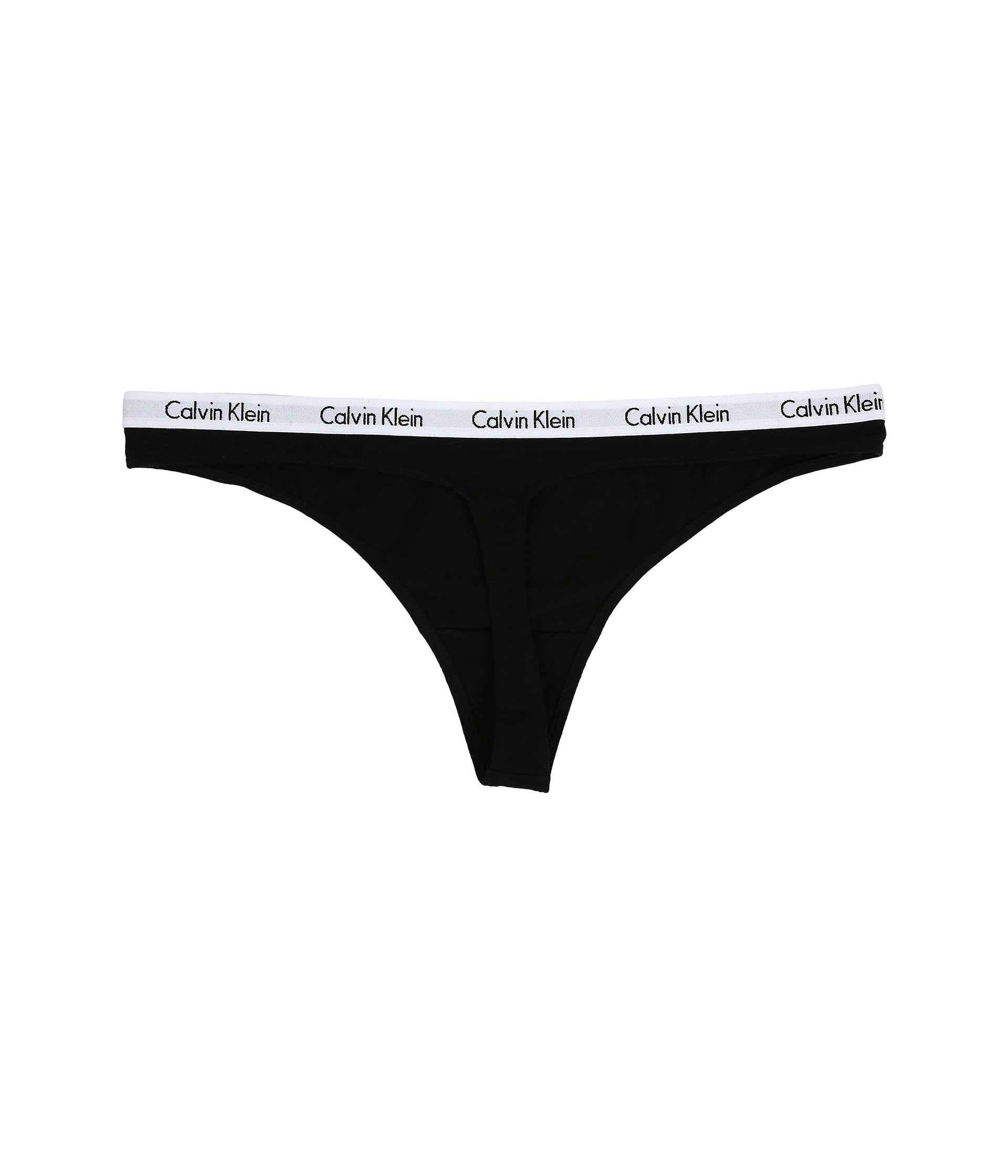 Calvin Klein Damskie majtki Carousel z logo, bawełniane, stringi, czarne/białe/szare, Heather, rozmiar L, czarne/białe/szare Heather, L, czarny/biały/szary Heather, L