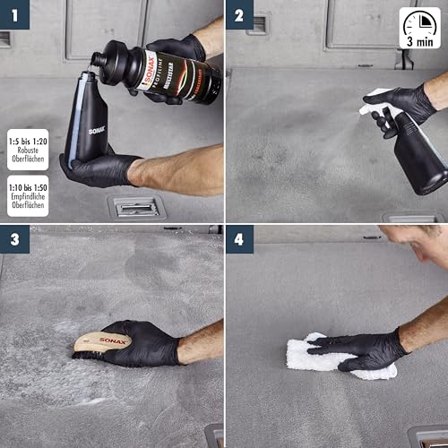 SONAX PROFILINE MultiStar (1 Liter) universell einsetzbarer Kraftreiniger für die Reinigung von Kraftfahrzeugen | Art-Nr. 06273410