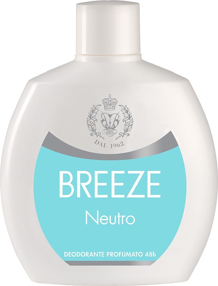 Breeze Neutro Squeeze, desodorante sin gas y sin sales de aluminio, desodorante perfumado 48 horas, 12 x 100 ml + Polpa italiana Gourmet 400 g