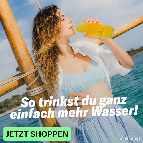 waterdrop® Microdrink Limonade: Orange, Zitrone, Grapefruit, 36 Drops Würfel, zuckerfreies Getränkpulver, 3 fruchtige Sorten, Frucht- und Pflanzenextrakten, mit wertvollen Vitaminen, Wasserzusatz