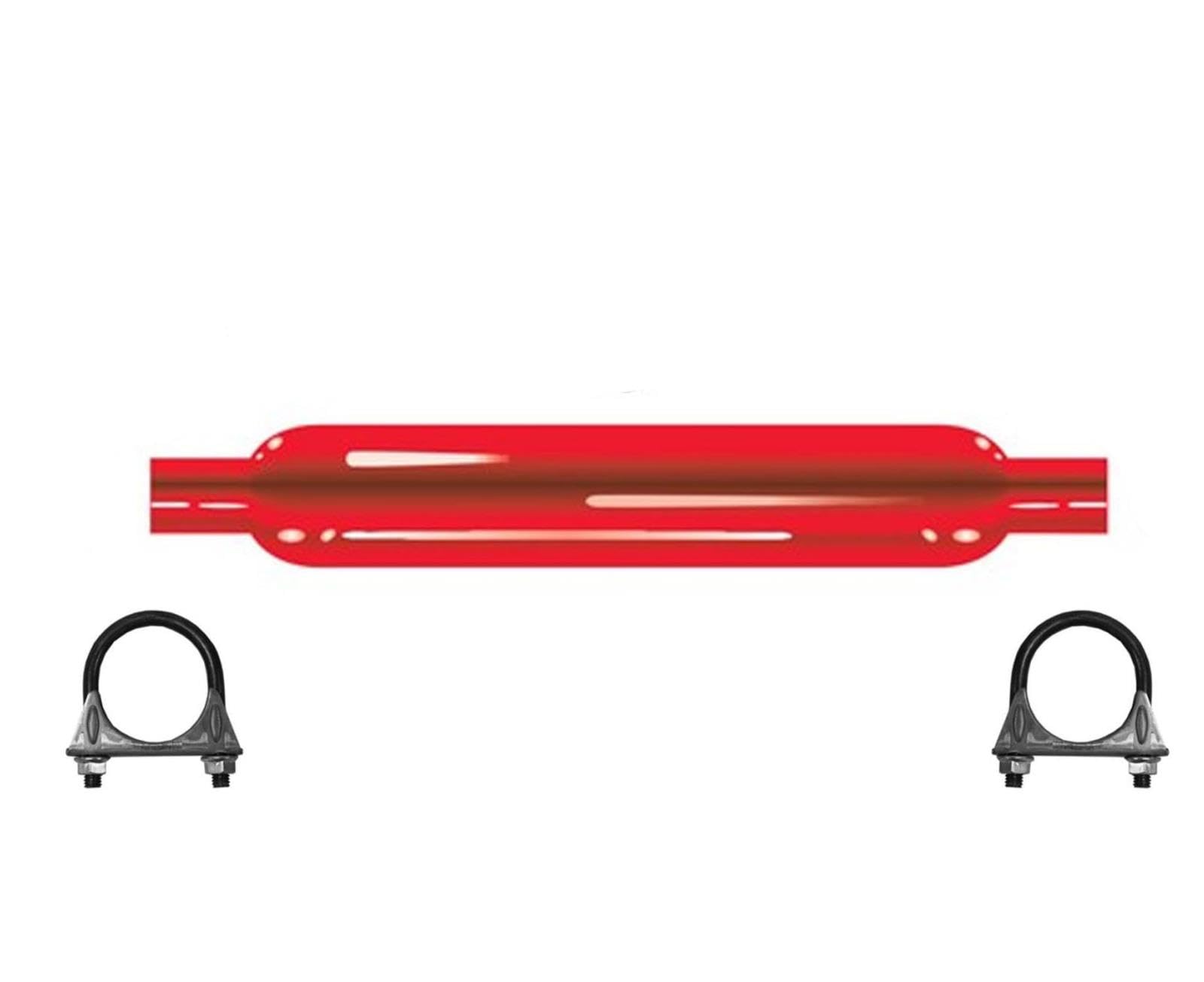 Cherry Bomb 87517CB Muffler 23 inch OAL, 18 in Body 3.0" Inlet 3.0" Outlet