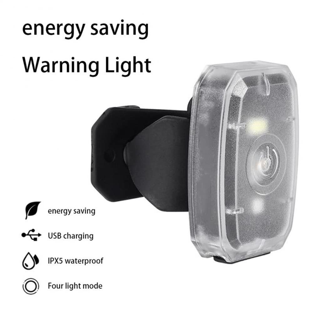 Luz Trasera de Advertencia para Bicicleta, Resistente a la Lluvia, luz Delantera para Bicicleta de montaña, Recargable por USB, luz de Seguridad para Ciclismo Nocturno, Accesorios