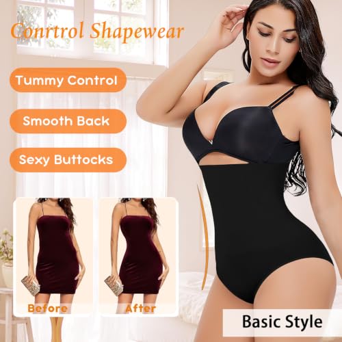 Image of Werena Tummy Control Shapewear Panties for Women High Waisted Body Shaper Slimming Shapewear Underwear Girdle Panty