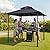 VEVOR Grill Gazebo, 8 x 5 ft Reinforced Outdoor BBQ Gazebo with Double-Tiered Roof, Powder-Coated Steel Patio Grill Shelter with 2 Side Shelves & 8 Hooks, Grilling Canopy for Patio Backyard Garden