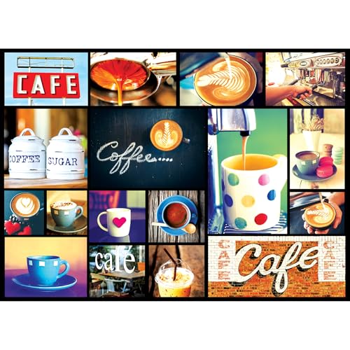 Rompecabezas RoseArt Kodak Premium de corcho con tema café, 1000 piezas, para adultos miniatura 2
