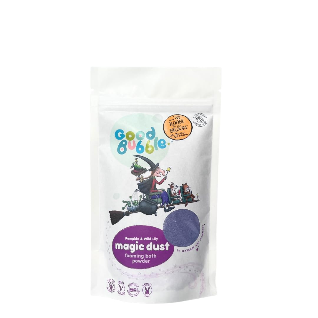 Room on The Broom Bath Dust (180g) - Foaming Bath Powder for Toddlers -Gentle, Allergen-Free Bath Additive for Kids - Fun & Sensory Bath Experience