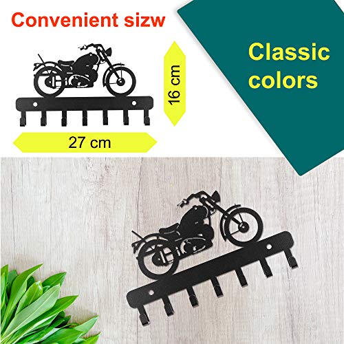 Image of Sehaz Artworks Metal Key Holder for Home Decor Stylish Without Drill 27x16 | Key Holder For Home Without Drill, Key Stand For Wall, Key Holder Wall Mount, Key Hangers For Wall, Keychain Holder For Wall