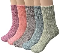 YSense Wool Socks for Women, Winter Boot Socks Stocking Stuffers Gifts for Women Warm Crew Hiking
