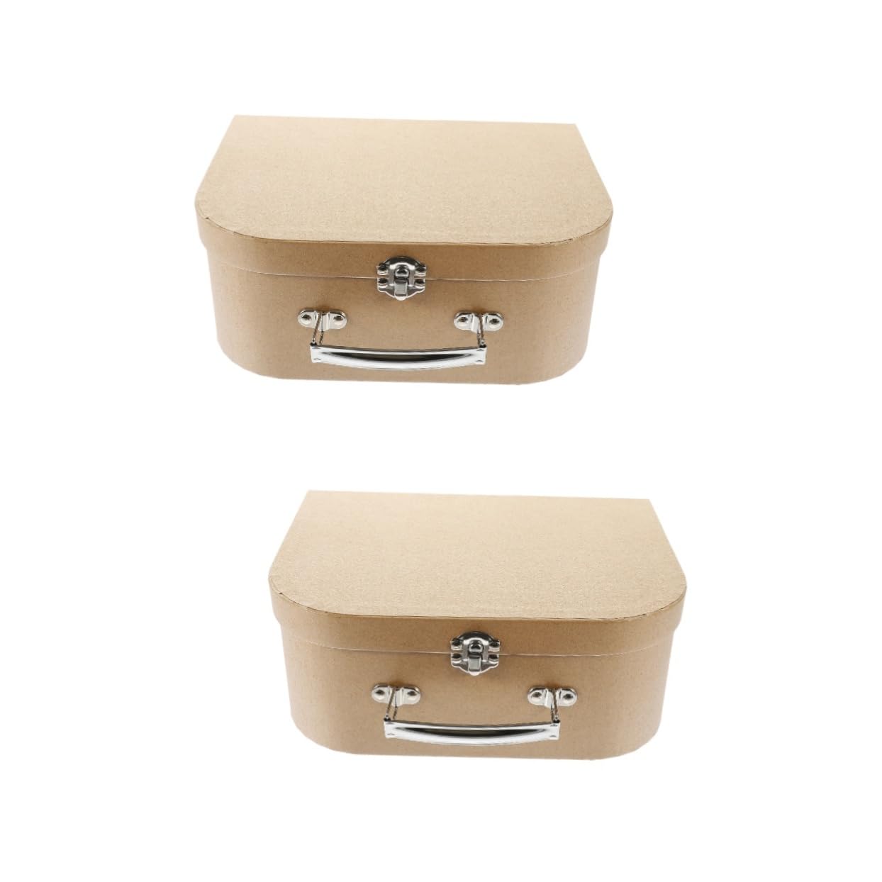 2 Pezzi Scatola Scatola Di Immagazzinaggio Portatile Nastro Valigie Di Cartone Scatole Valigia Stazione Bidoni Scatole Regali Memorabilia Scatole Semplici Scatole Decorative