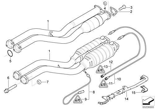 BMW Genuine Catalytic Converter Catalyst Cable Guide Fits E46 11787831182
