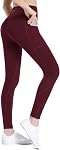 ALONG FIT Leggings de contrôle de tummy haute taille pour les femmes Pantalons de yoga avec des poches Workout Squat Proof Tights