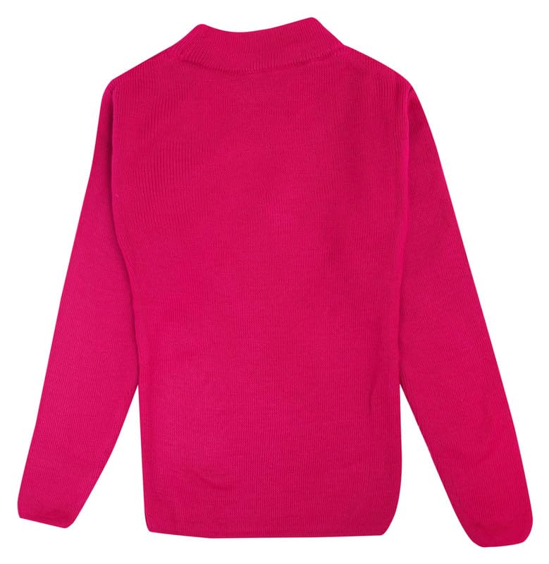 NeuVin Kids' Dark Pink Wool Pullover | Soft and Cozy | Adorable Design | Easy to Wear | Versatile Wardrobe Essential - Image 2 thumbnail