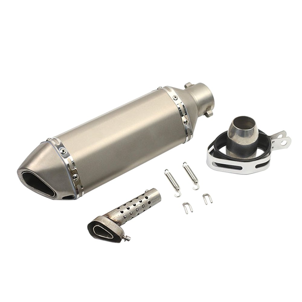 Marmitta di scarico universale in acciaio inox da 38-51 mm per moto, silenziatore modificato, adatta per la maggior parte delle moto