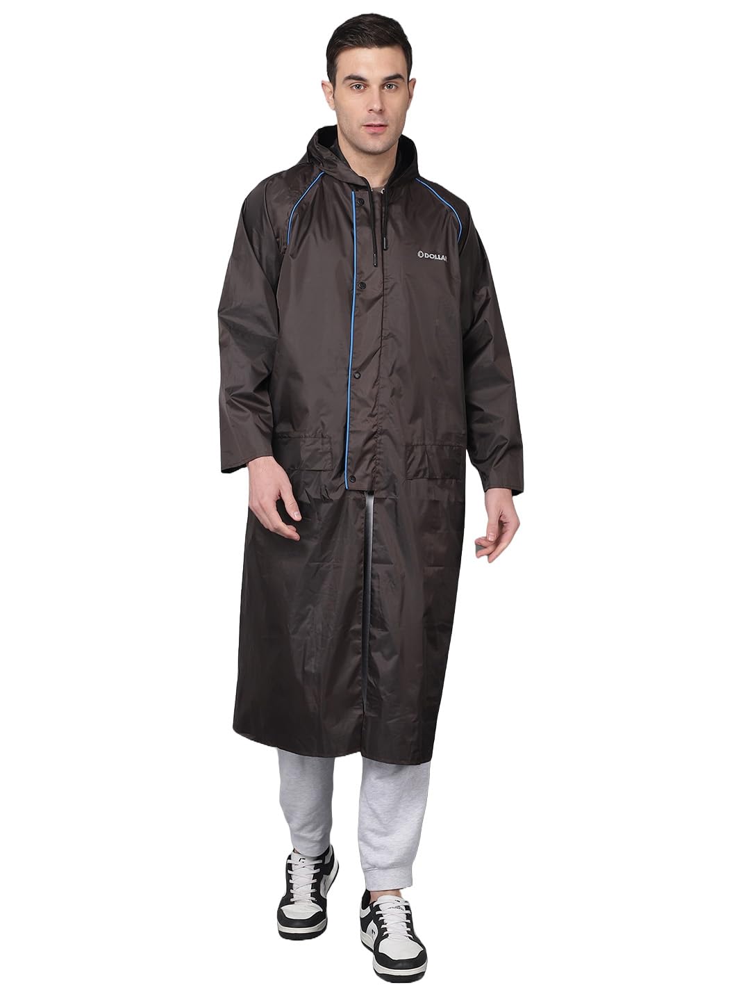 dollar Rainguard Men's PVC Full Sleeve Solid Raincoat with Adjustable Hood and Pocket-picture-34