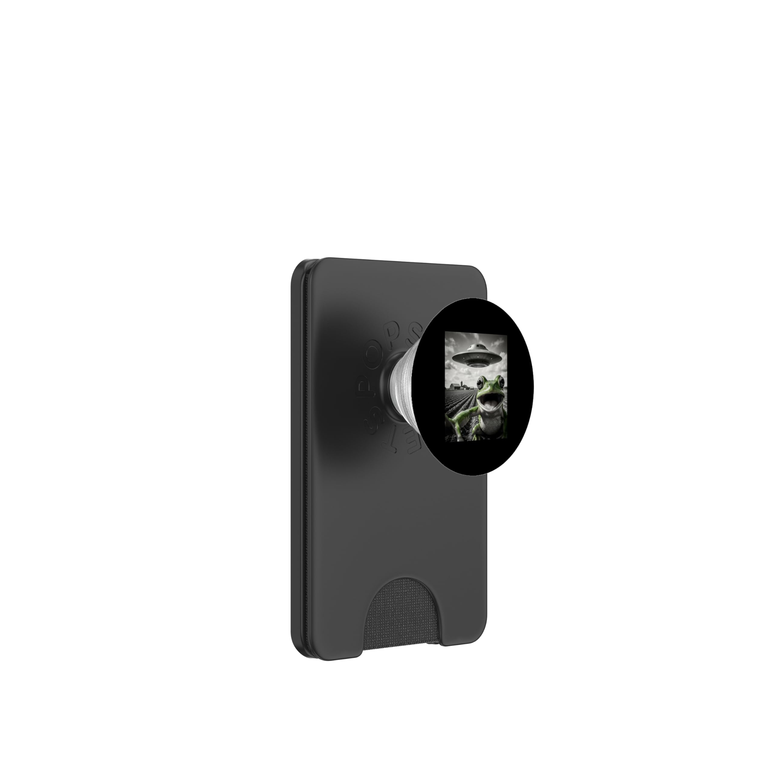 PopWallet Frog Selfie con Alien PopSockets para MagSafe y tarjetero 7