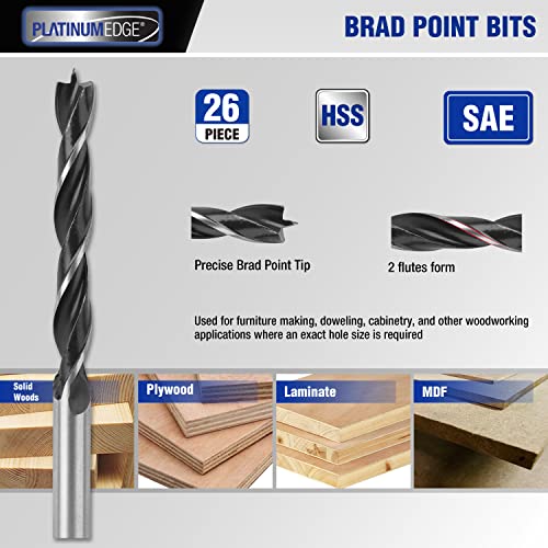 PLATINUMEDGE Multipurpose Drill Bits Set