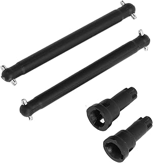 Eixo de Transmissão CVD, PA + Aço RC Dogbone Joint 1/16 RC CVD Eixo de Transmissão para SCY16101 16102 16103 16201 1/16 RC Car, Preto