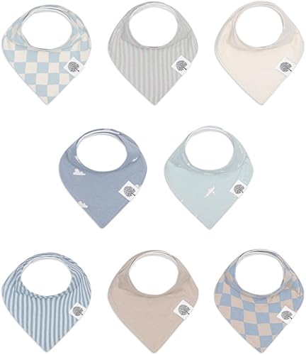 Miniatura 20 de Parker - Baberos tipo bandana para bebé, paquete de 4 baberos para niños, niñas, unisex