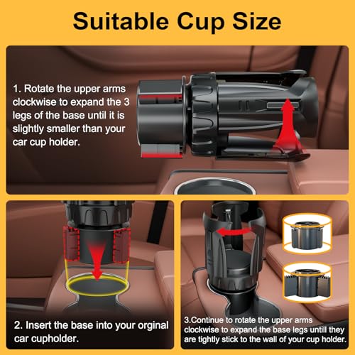 Expansor automático para portavasos de auto, pack de 2 miniatura 7
