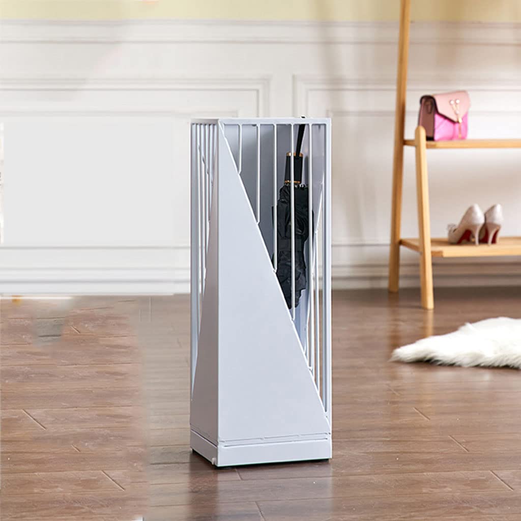 ドリップトレイ付き金属製傘立て、モダンなラウンド傘立て、自立型傘