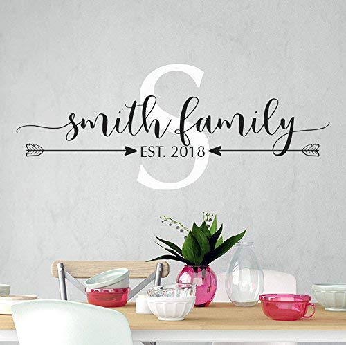 Wall Decals Surface Inspired Family Name Removable Wall Decal 1015
