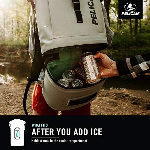 Miniatura 6 de Pelican Dayventure Mochila Soft Cooler  Carcasa exterior resistente al agua y a prueba de desgarros  Correas acolchadas para los hombros