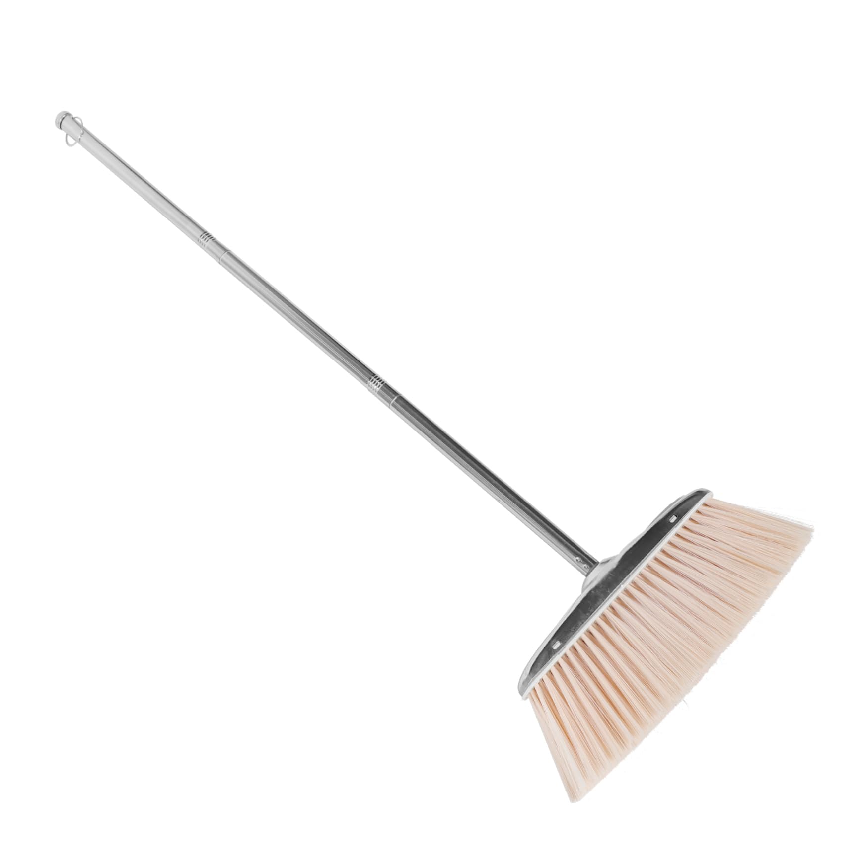 HONMEET Long Handle Broom for Home Office Cleaning Durable Bristle Floor Brush Heavy Duty Sweeper for Indoor Outdoor Use Easy Storage with Hanging