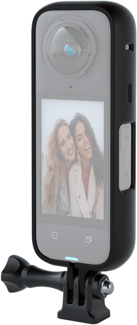 Frame Cage for Insta360 X4, Protective Case for Insta 360 X4, with 1/4 Screw Hole Camera Tripod Adapter Mount, Frame Mount Housing Case for Insta360 X4