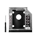 QNINE 2nd HDD SSD Hard Drive Caddy Tray Replacement for Dell Latitude E6430 E6530 E6420 E6520 E6320 E6330, 2.5 Inch Internal Laptop CD/DVD-ROM Optical Modular Bay Adapter 9.5MM