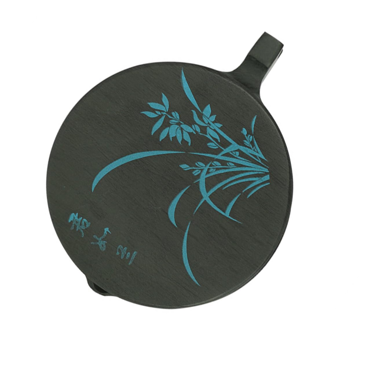 Pierre à Encre Chinoise pour Calligraphie, Pierre Naturelle Noire 4 Pouces