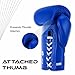 Ring Pro Aura 100 Full-Grain Leather Lace Up Boxing Gloves for Men and Women Training Sparring Muay Thai Kickboxing Heavy Punching Bag and MMA Gloves